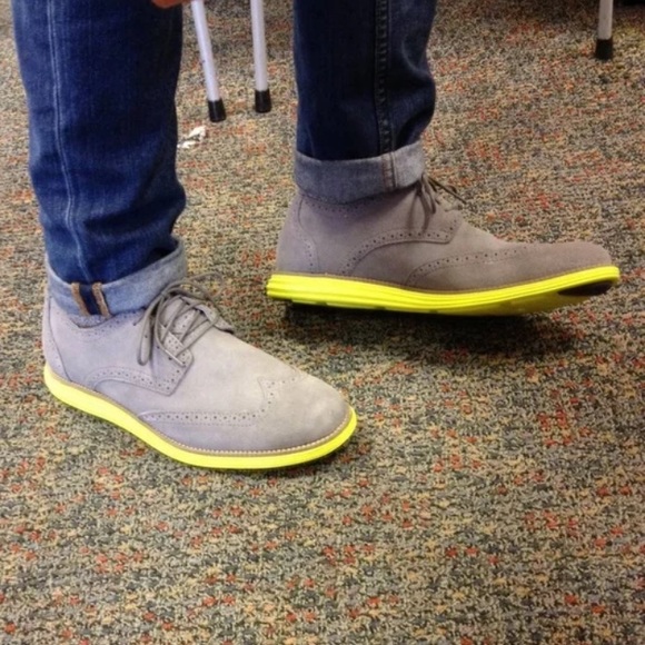 Cole Haan Grey/Brown Grand.os Chukka Boot Size 11 - Picture 1 of 10